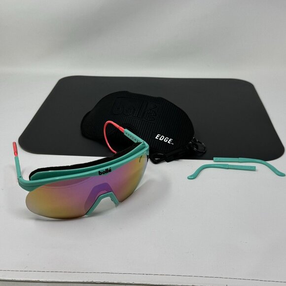 vintage BolleChrono sunglasses - France 80's turquoise frame Rare